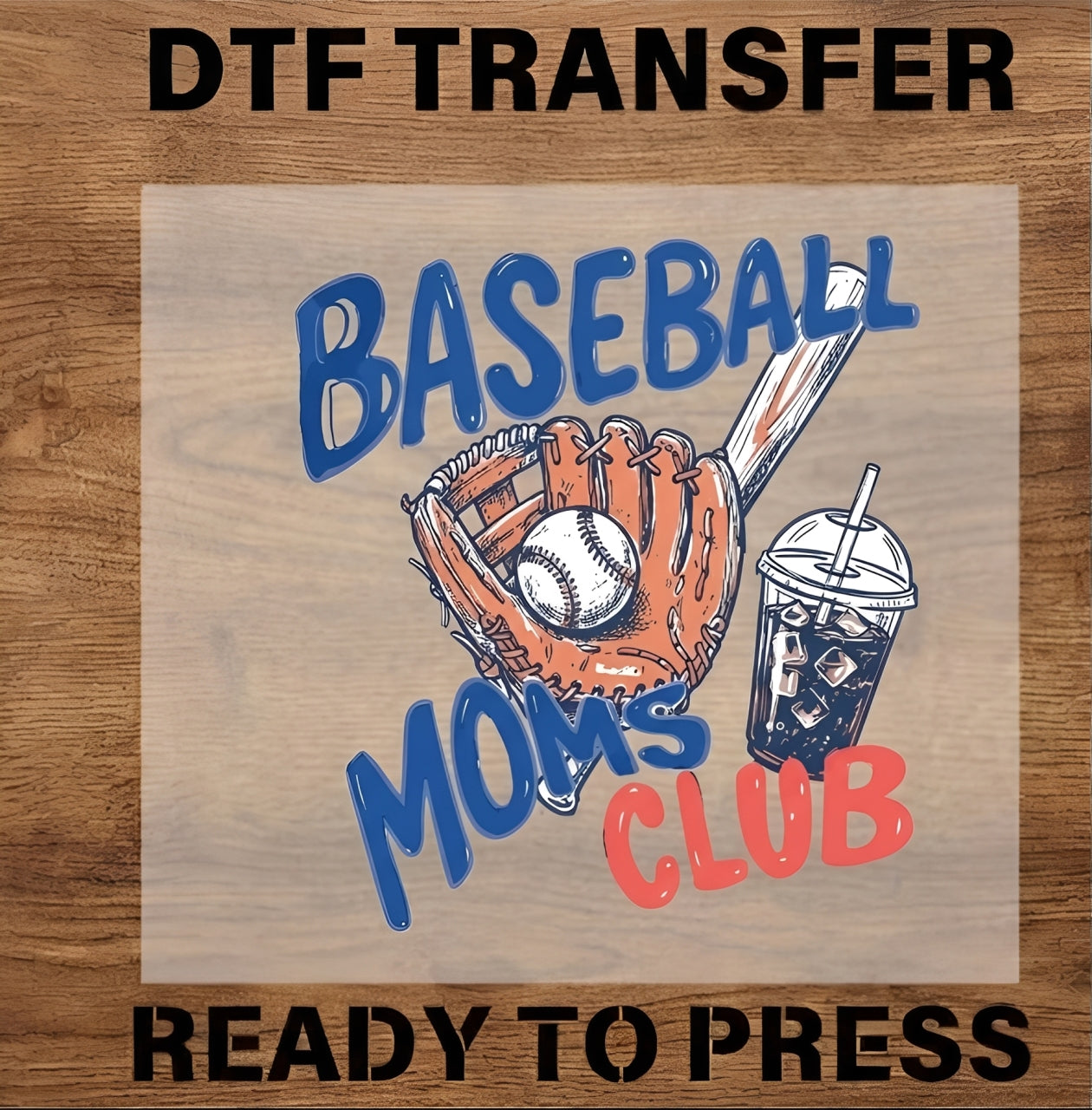 Baseball Moms Club DTF Transfer