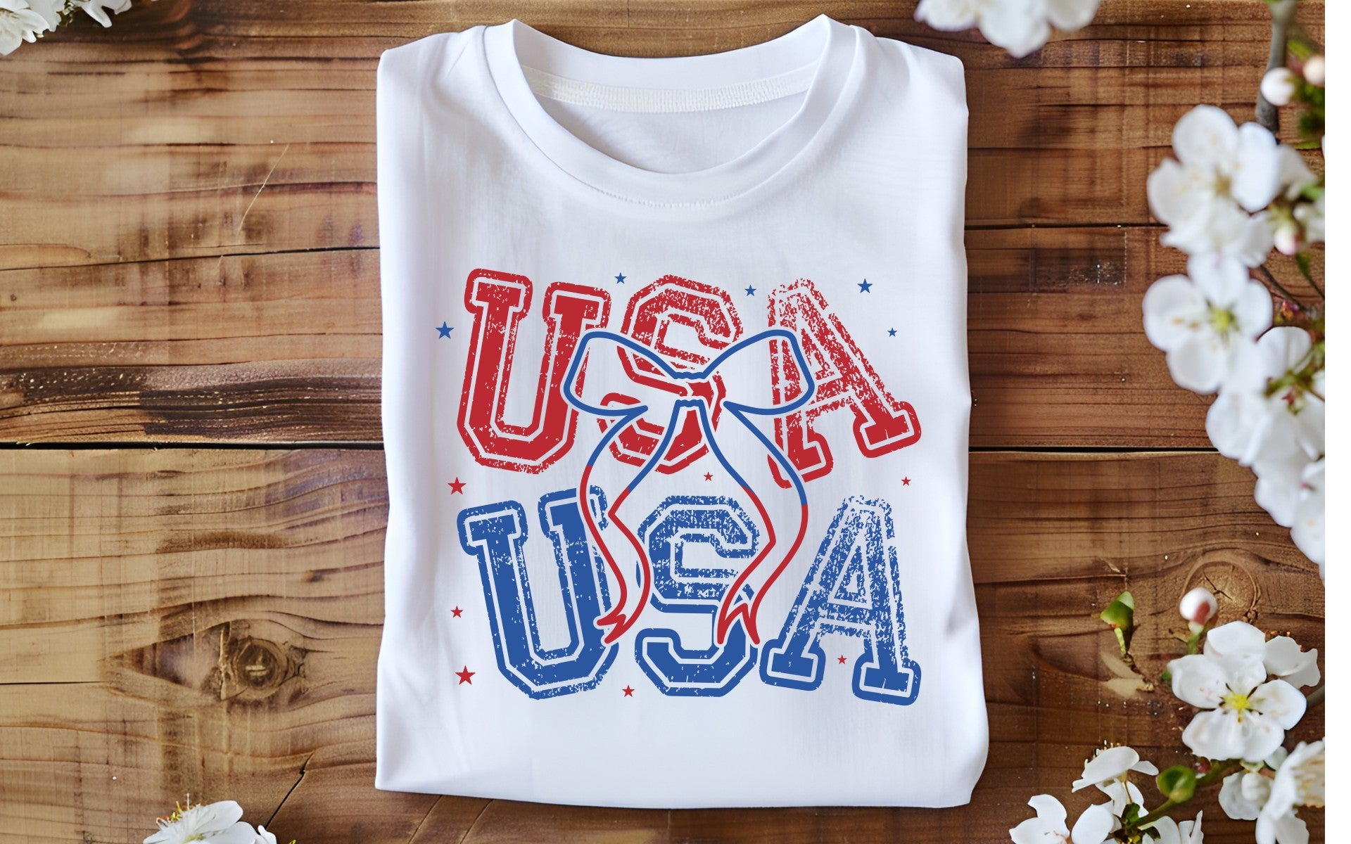 Vintage USA Varsity Bow DTF Transfer